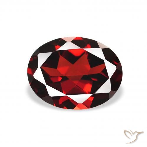 2.15ct Natürlicher tiefrot Almandin-Granat, Oval, VVS-VS