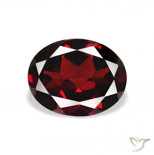 2.21ct Natürlicher Tiefes Blutrot Almandin-Granat, Oval, VVS-VS