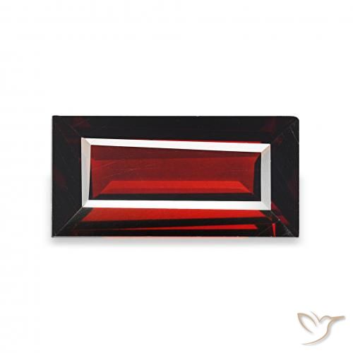 1.69ct tiefrot Almandin-Granat, Baguette, VS
