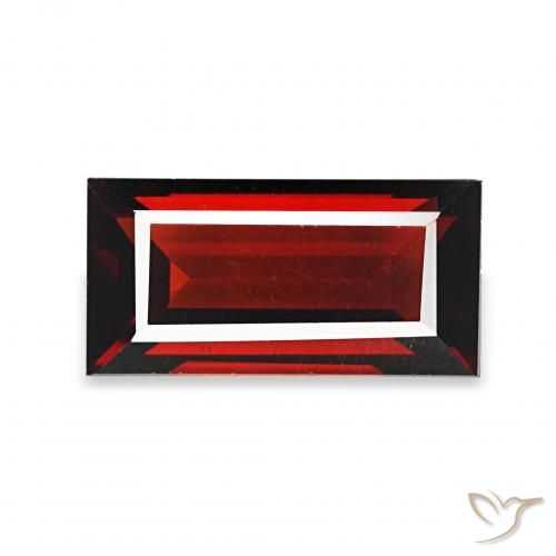 1.92ct tiefrot Almandin-Granat, Baguette, VVS