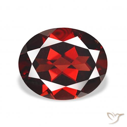 4.55ct tiefrot Almandin-Granat, Oval, VS