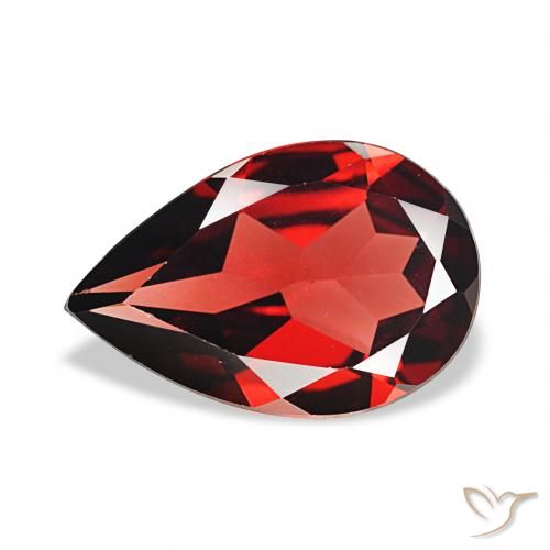 3.01ct Tiefes Blutrot Almandin-Granat, Birnenform, VVS