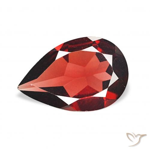 2.71ct tiefrot Almandin-Granat, Birnenform, VVS