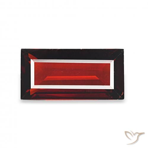 1.65ct tiefrot Almandin-Granat, Baguette, VS