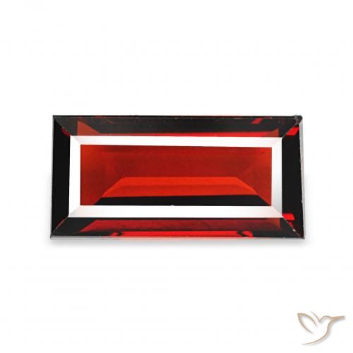 9,17 ctw natürlicher Johannisbeere Rot Almandin-Granat, Baguette, VVS