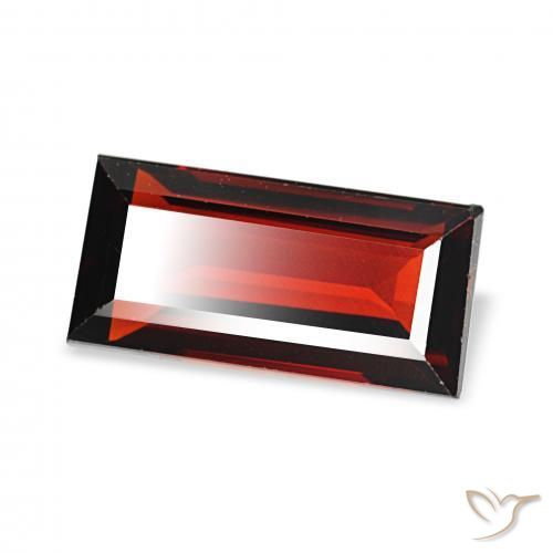 9,17 ctw natürlicher Johannisbeere Rot Almandin-Granat, Baguette, VVS