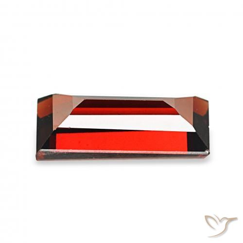 9,17 ctw natürlicher Johannisbeere Rot Almandin-Granat, Baguette, VVS