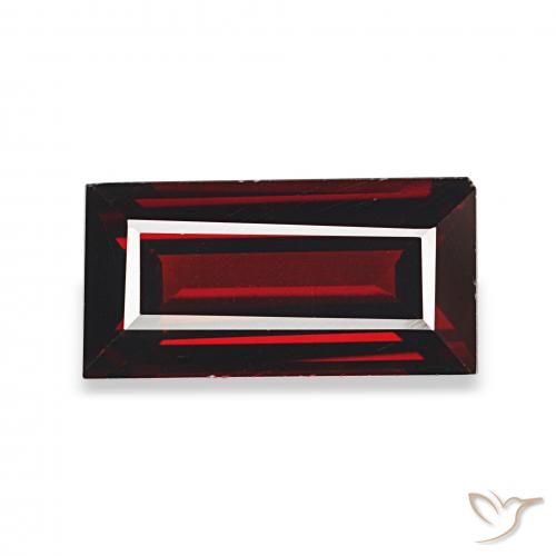 2.08ct tiefrot Almandin-Granat, Baguette, VVS
