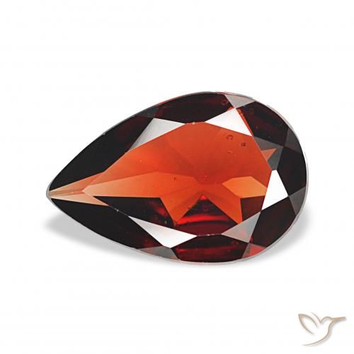 2.56ct Mittelrot Almandin-Granat, Birnenform, VS