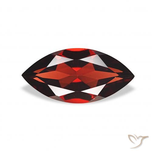 1.86ct dunkelrot Almandin-Granat, Marquise, VVS