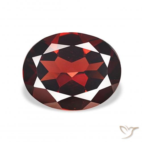 3.73ct Tiefes Blutrot Almandin-Granat, Oval, VVS