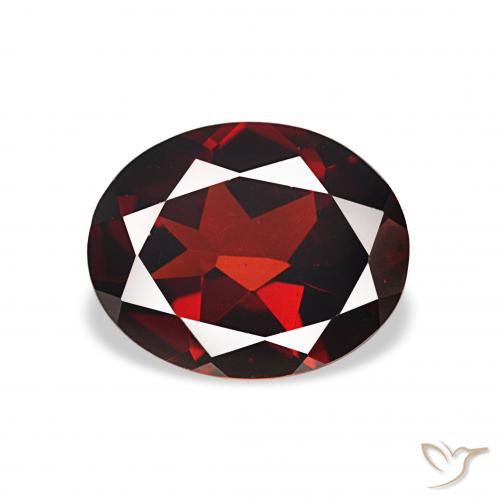 2.66ct Tiefes Blutrot Almandin-Granat, Oval, VVS