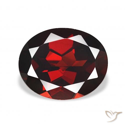 4.11ct dunkelrot Almandin-Granat Edelsteine, Oval, VVS