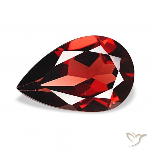 3.10ct dunkelrot Almandin-Granat Edelsteine, Birnenform, VVS-VS