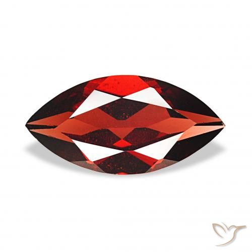 1.86ct tiefrot Almandin-Granat, Marquise, VVS-VS