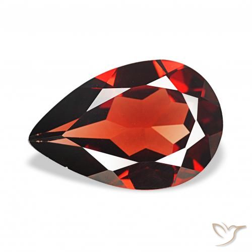 2.57ct Tiefes Blutrot Almandin-Granat, Birnenform, VVS-VS