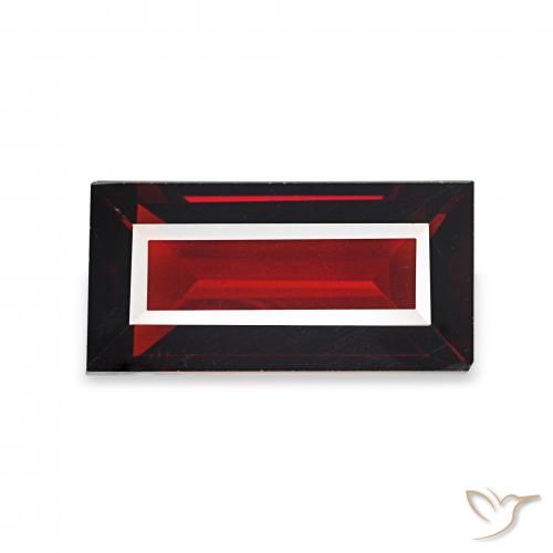 1.85ct Schwärzlich Rot Almandin-Granat, Baguette, VVS