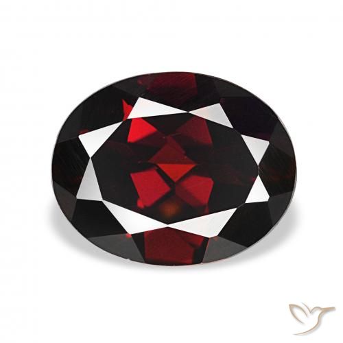 2.66ct Schwärzlich Rot Almandin-Granat, Oval, VVS