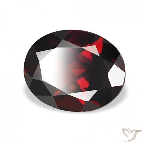9,17 ctw natürlicher Schwärzlich Rot Almandin-Granat, Oval, VVS