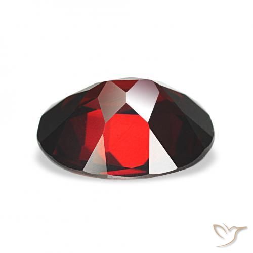 9,17 ctw natürlicher Schwärzlich Rot Almandin-Granat, Oval, VVS