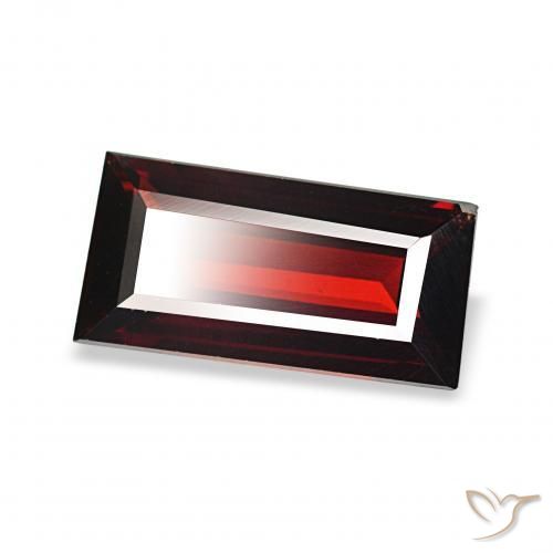 9,17 ctw natürlicher tiefrot Almandin-Granat, Baguette, VVS