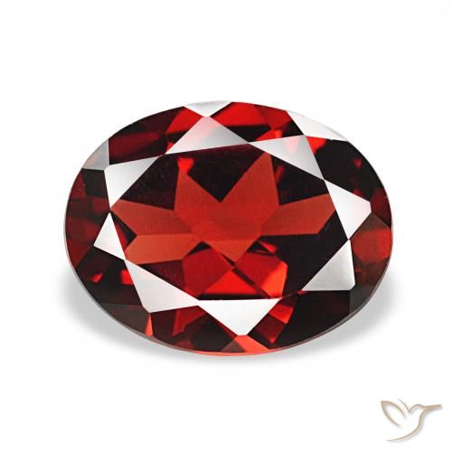 2.16ct tiefrot Almandin-Granat, Oval, VVS
