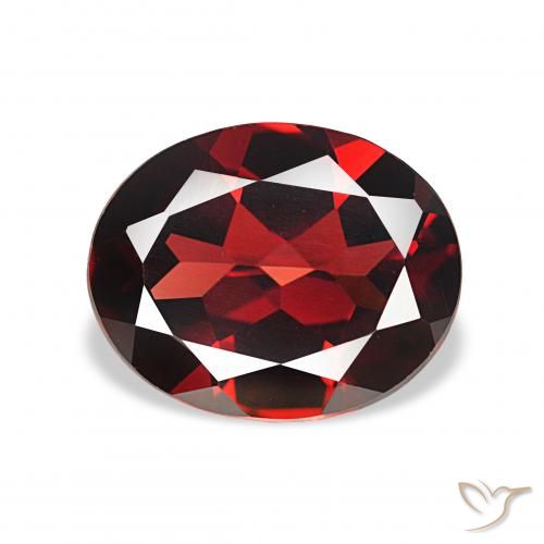 3.78ct tiefrot Almandin-Granat, Oval, VVS