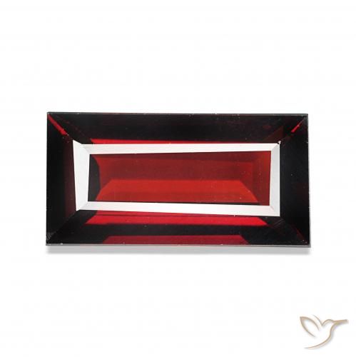 9,17 ctw natürlicher dunkelrot Almandin-Granat, Baguette, VVS