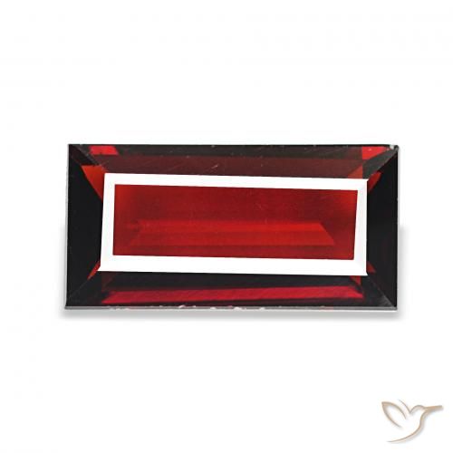 9,17 ctw natürlicher dunkelrot Almandin-Granat, Baguette, VVS