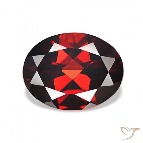 1.94ct dunkelrot Almandin-Granat, Oval, VVS