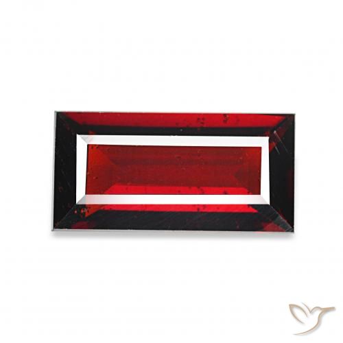 9,17 ctw natürlicher tiefrot Almandin-Granat, Baguette, VVS-VS