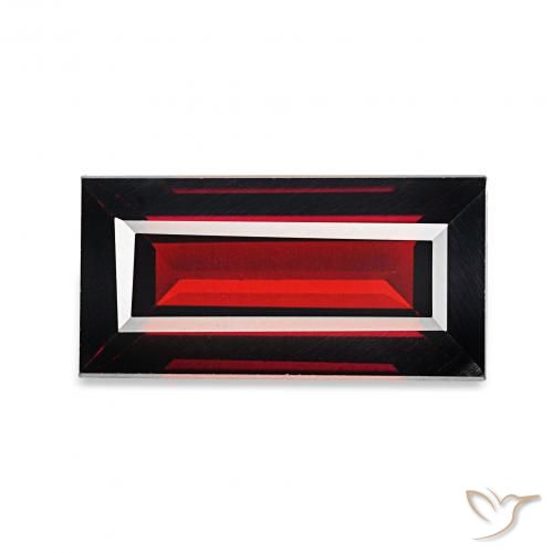 9,17 ctw natürlicher tiefrot Almandin-Granat, Baguette, VVS