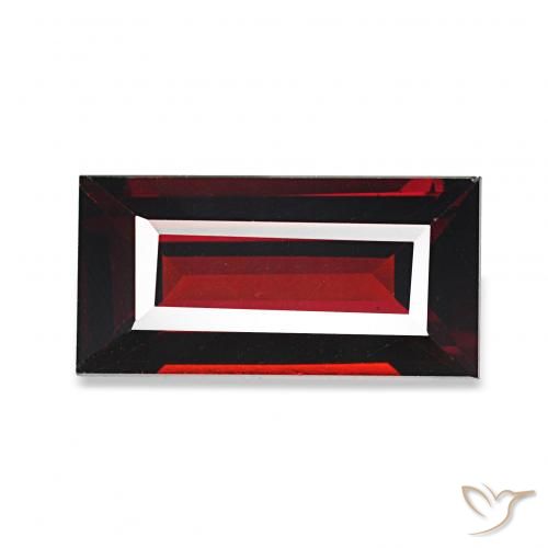 9,17 ctw natürlicher dunkelrot Almandin-Granat, Baguette, VVS