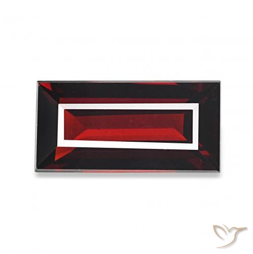 1.59ct dunkelrot Almandin-Granat, Baguette, VVS