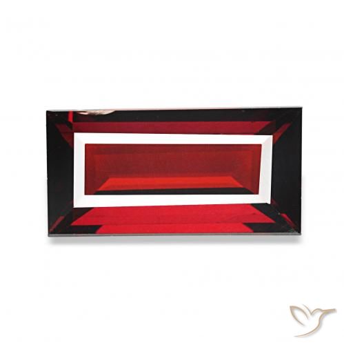 1.81ct Johannisbeere Rot Almandin-Granat, Baguette, VS-SI