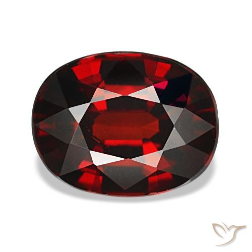 3,27 ctw natürlicher roter Almandin-Granat, Oval Schliff, VVS-VS