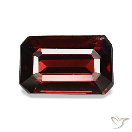 2.48ct Roter Almandin-Granat, Smaragdschliff, VS