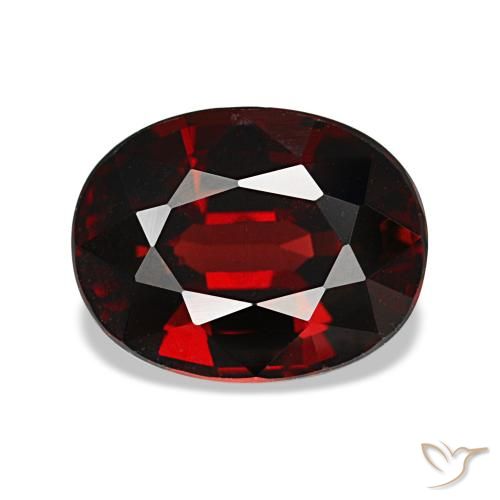 2,87 ctw natürlicher roter Almandin-Granat, Oval Schliff, VS