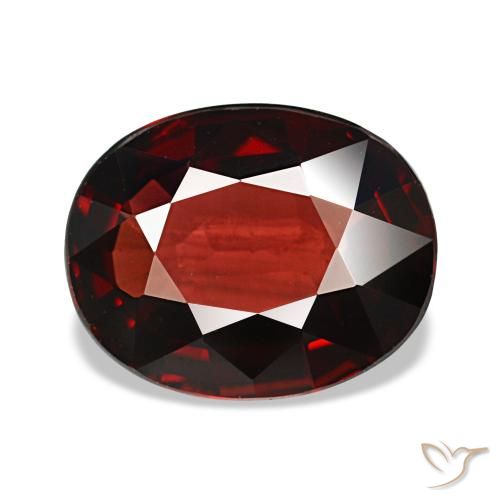 3,14 ctw natürlicher roter Almandin-Granat, Oval Schliff, VS