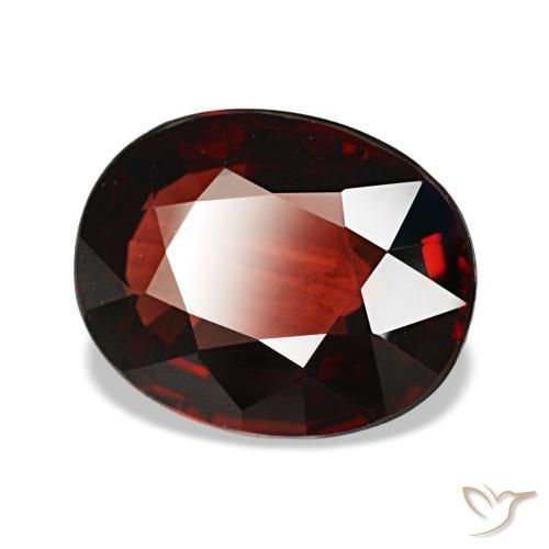 3,14 ctw natürlicher roter Almandin-Granat, Oval Schliff, VS