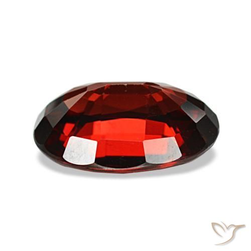 3,14 ctw natürlicher roter Almandin-Granat, Oval Schliff, VS