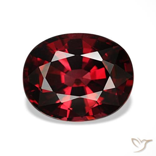 3,08 ctw natürlicher roter Almandin-Granat, Oval Schliff, VVS-VS