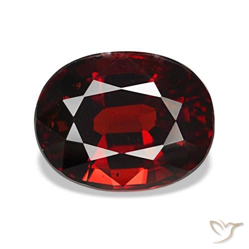 2,94 ctw natürlicher roter Almandin-Granat, Oval Schliff, VS
