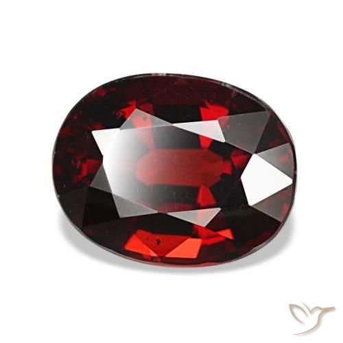 2,94 ctw natürlicher roter Almandin-Granat, Oval Schliff, VS
