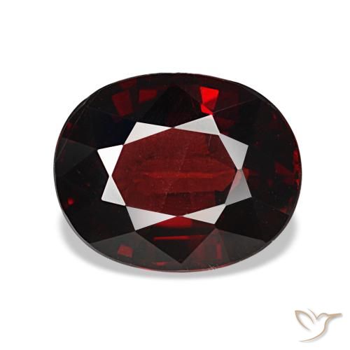 3,05 ctw natürlicher roter Almandin-Granat, Oval Schliff, VVS-VS