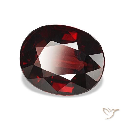 3,05 ctw natürlicher roter Almandin-Granat, Oval Schliff, VVS-VS