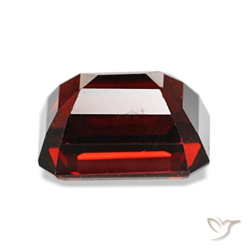 3,32 ctw natürlicher roter Almandin-Granat, Smaragdschliff, VS