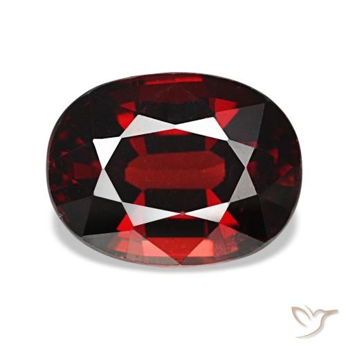 3,47 ctw natürlicher roter Almandin-Granat, Oval Schliff, VVS-VS