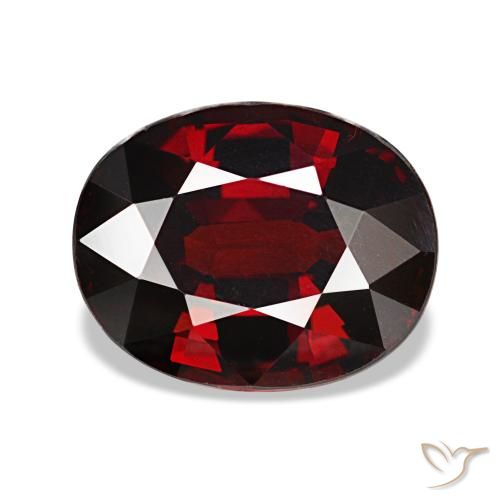 3,36 ctw natürlicher roter Almandin-Granat, Oval Schliff, VVS-VS