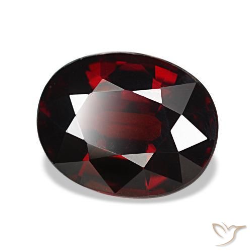 3,36 ctw natürlicher roter Almandin-Granat, Oval Schliff, VVS-VS